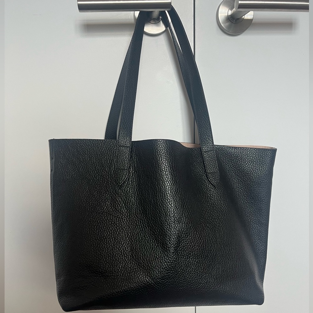 Cuyana Small Structured Leather Tote